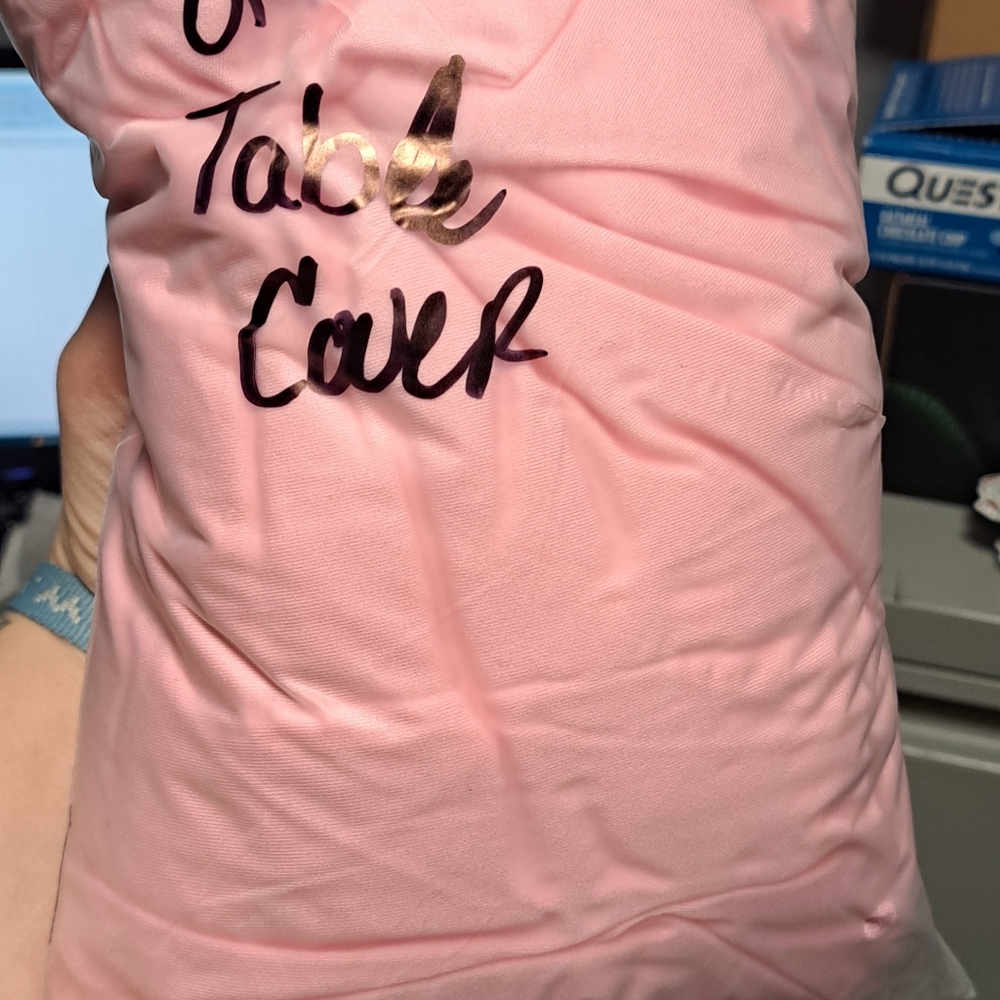 Pink Canopy FabricTable Cloth 8ft